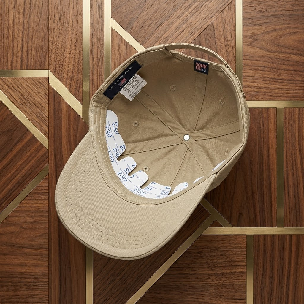U.S. Polo Assn. Vintage Flag Patch Baseball Cap – Beige
